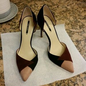 Zara Basic Suede Look Pumps 7.5